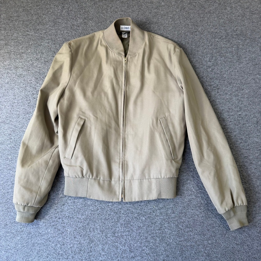Neptune Garment Co USMC Approved Bomber Jacket Tan Mens 36 Long Made in USA